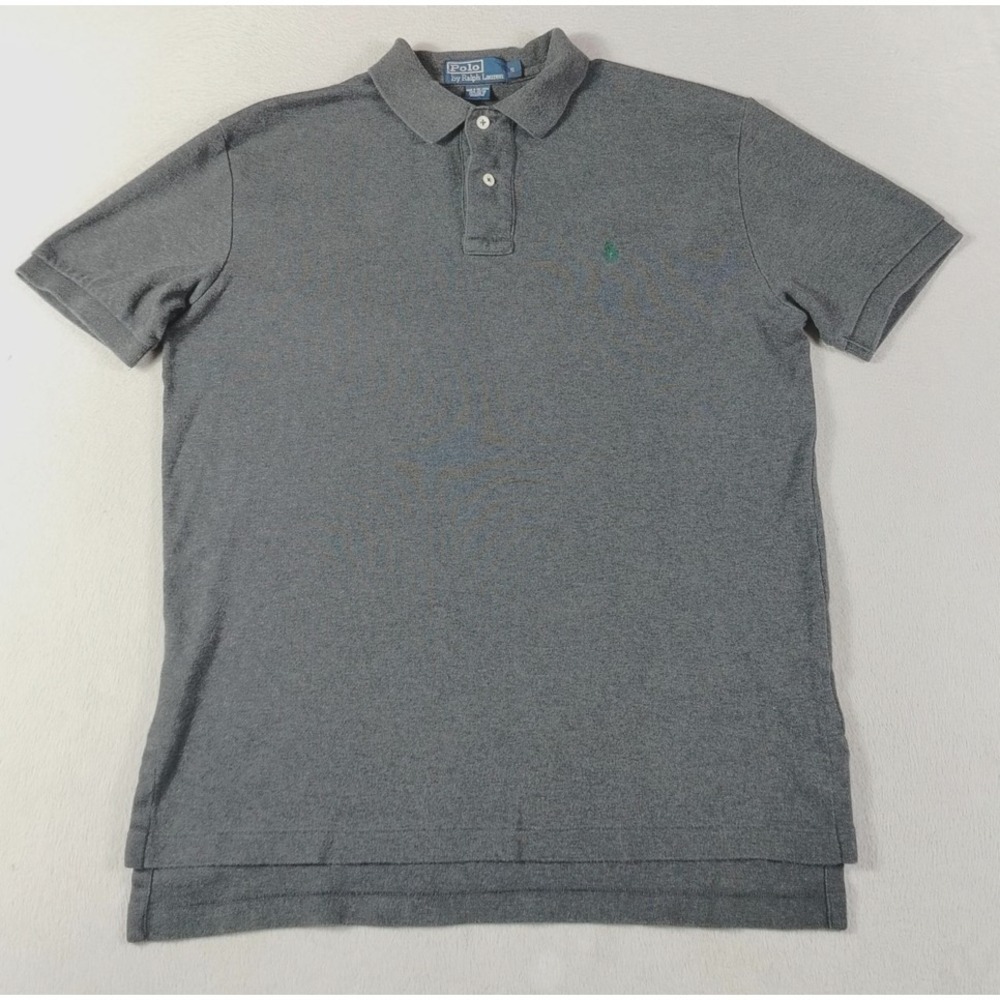 Vintage Polo By Ralph Lauren Polo Shirt‎ Mens Small Gray Knit Pony Preppy 90s